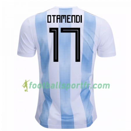 Tenue Argentine Otamendi 17 Domicile Coupe du monde 2018 Maillot de Foot